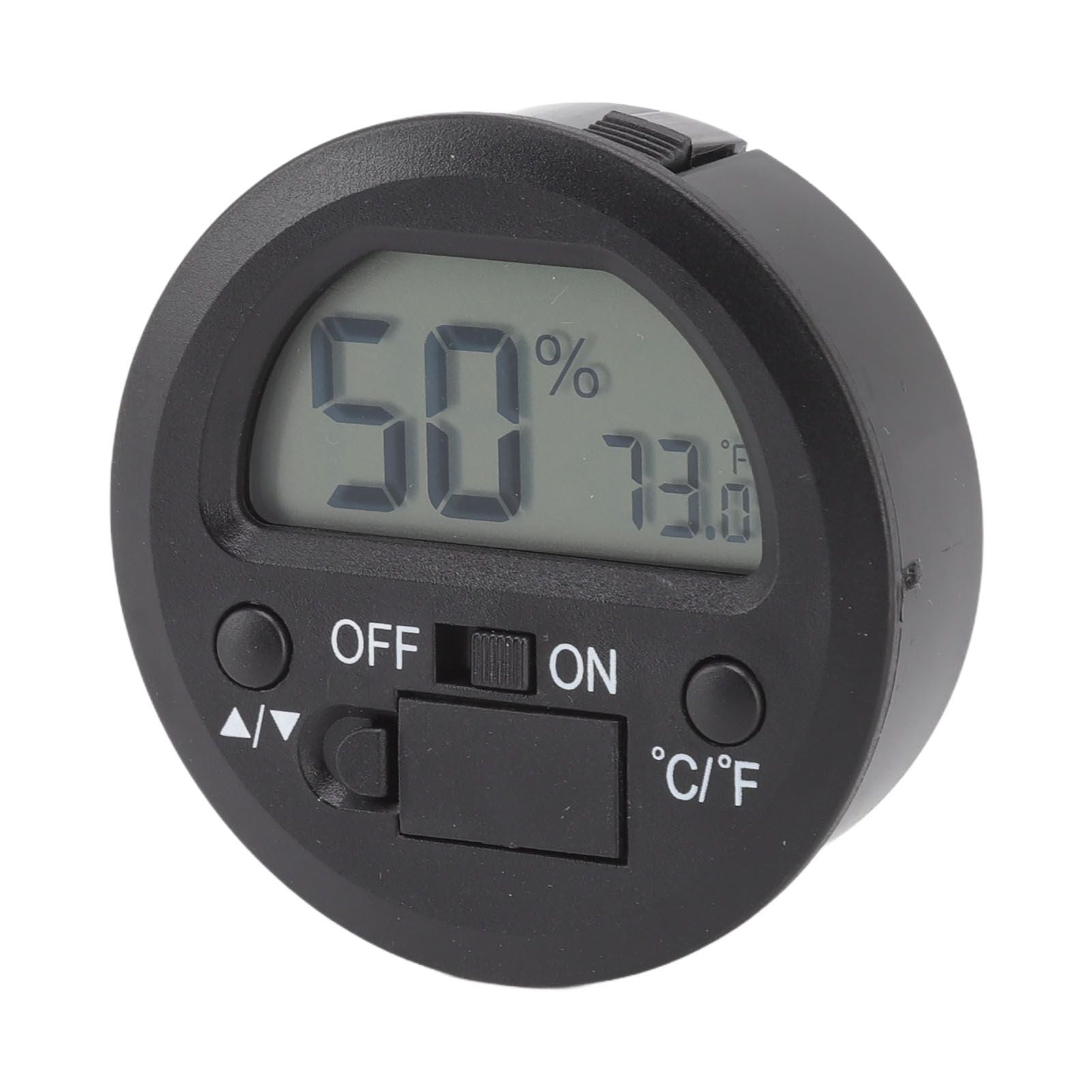 Temperature Humidity Meter Portable Round Embedded Electronic Digital Display Temperature Humidity Gauge V1294-YM0521-3113220305011