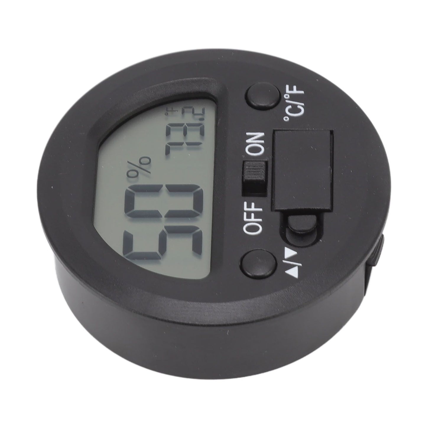 Temperature Humidity Meter Portable Round Embedded Electronic Digital Display Temperature Humidity Gauge V1294-YM0521-3113220305011