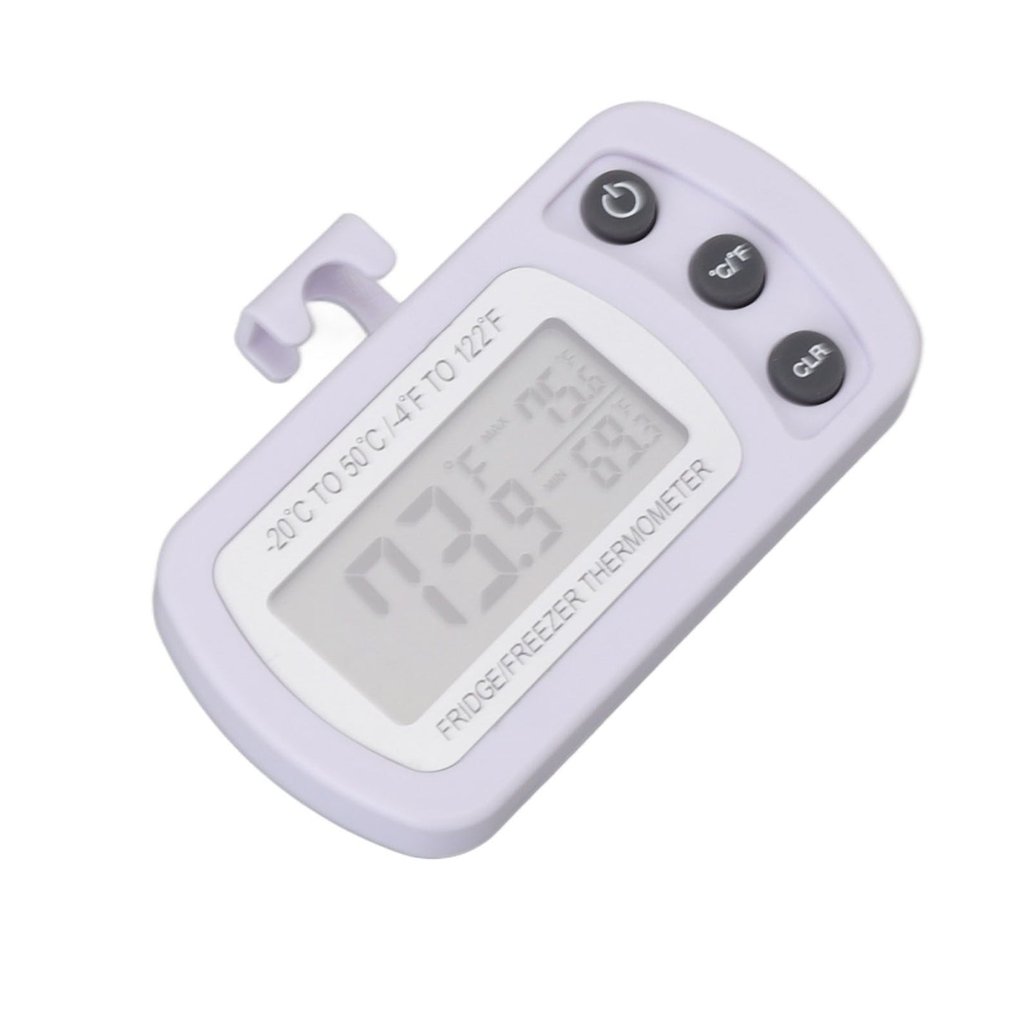 Refrigerator Thermometer Memory Function ABS Body White degrees C degrees F Switched Small Compact Digital V1294-YM0521-3113220305311