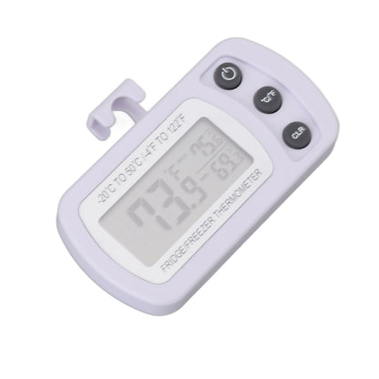 Refrigerator Thermometer Memory Function ABS Body White degrees C degrees F Switched Small Compact Digital V1294-YM0521-3113220305311