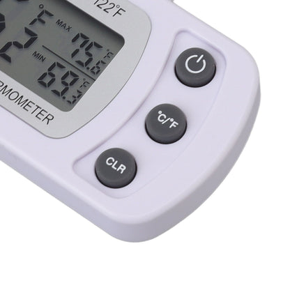 Refrigerator Thermometer Memory Function ABS Body White degrees C degrees F Switched Small Compact Digital V1294-YM0521-3113220305311