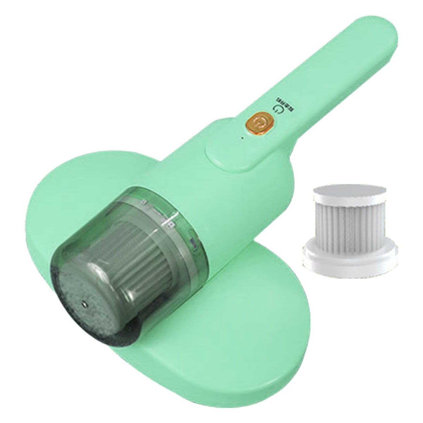 Bed Mite Remover Double Beat Handheld UV Mattress Vacuum Cleaner with Filter for Home Bedroom Green V1294-YM0521-3113220307011