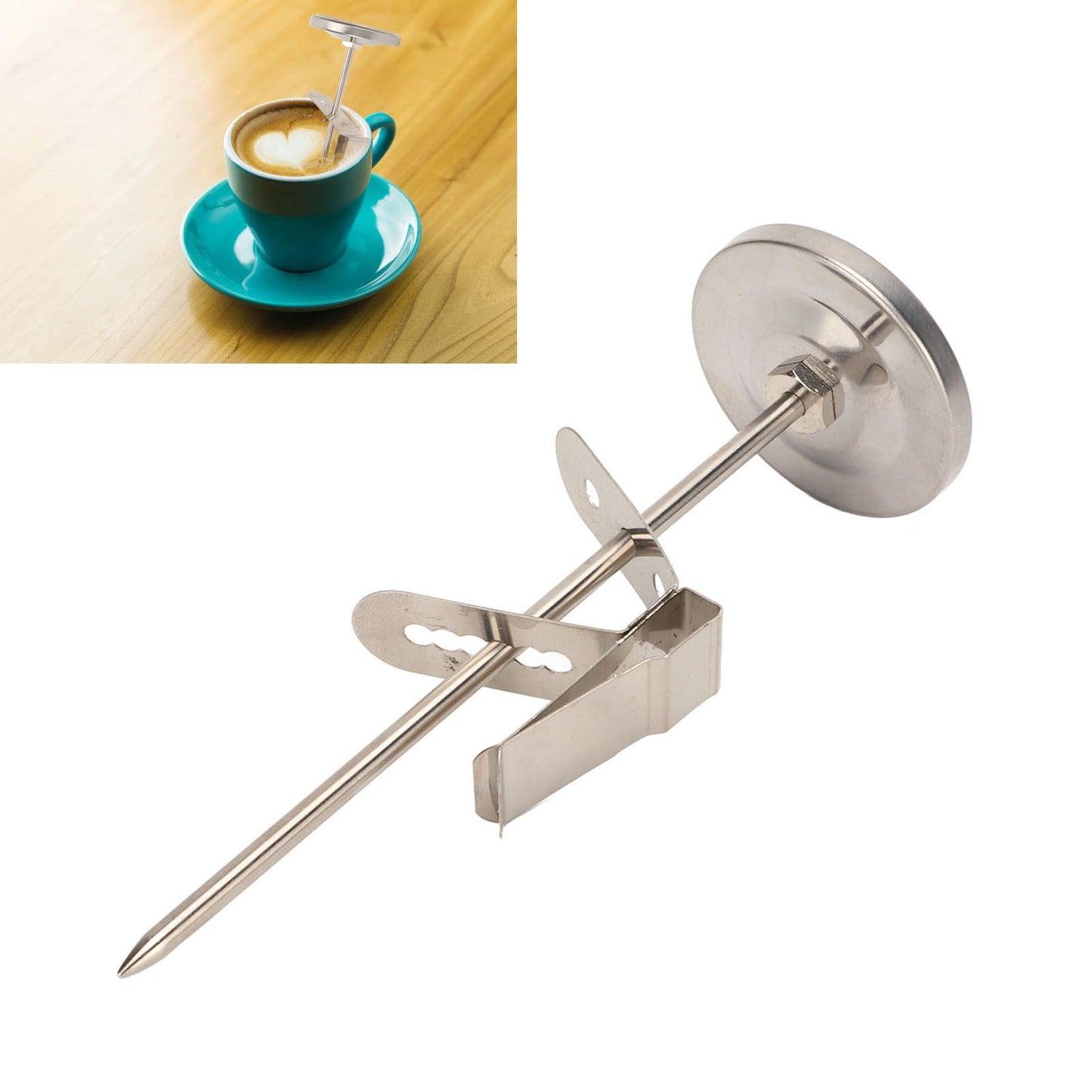 Probe Oven Thermometer Large Dial Design Stainless Steel Probe Food Thermometer with Detachable Clamp V1294-YM0521-3113220309211