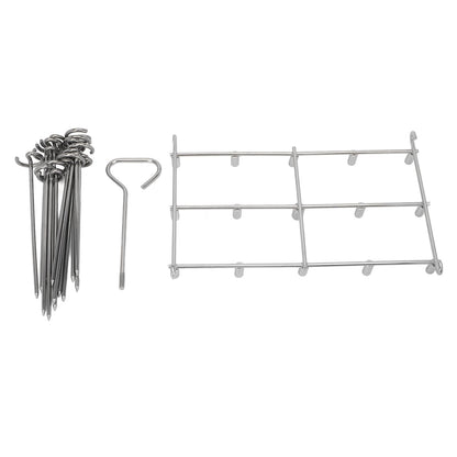 Fryer Skewer Stand Uniform Cooking Rust Resistance Stainless Steel Vertical Skewer Stand for Chicken Meat V1294-YM0521-3113220312611