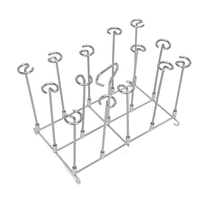 Fryer Skewer Stand Uniform Cooking Rust Resistance Stainless Steel Vertical Skewer Stand for Chicken Meat V1294-YM0521-3113220312611