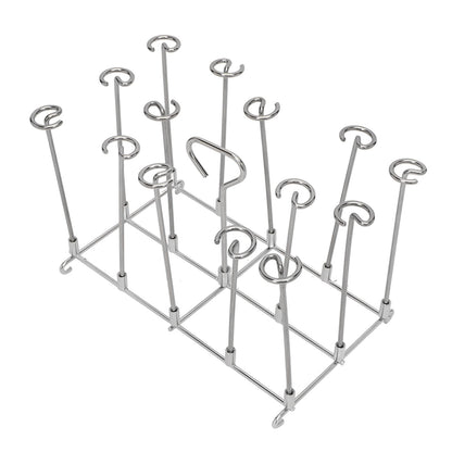 Fryer Skewer Stand Uniform Cooking Rust Resistance Stainless Steel Vertical Skewer Stand for Chicken Meat V1294-YM0521-3113220312611