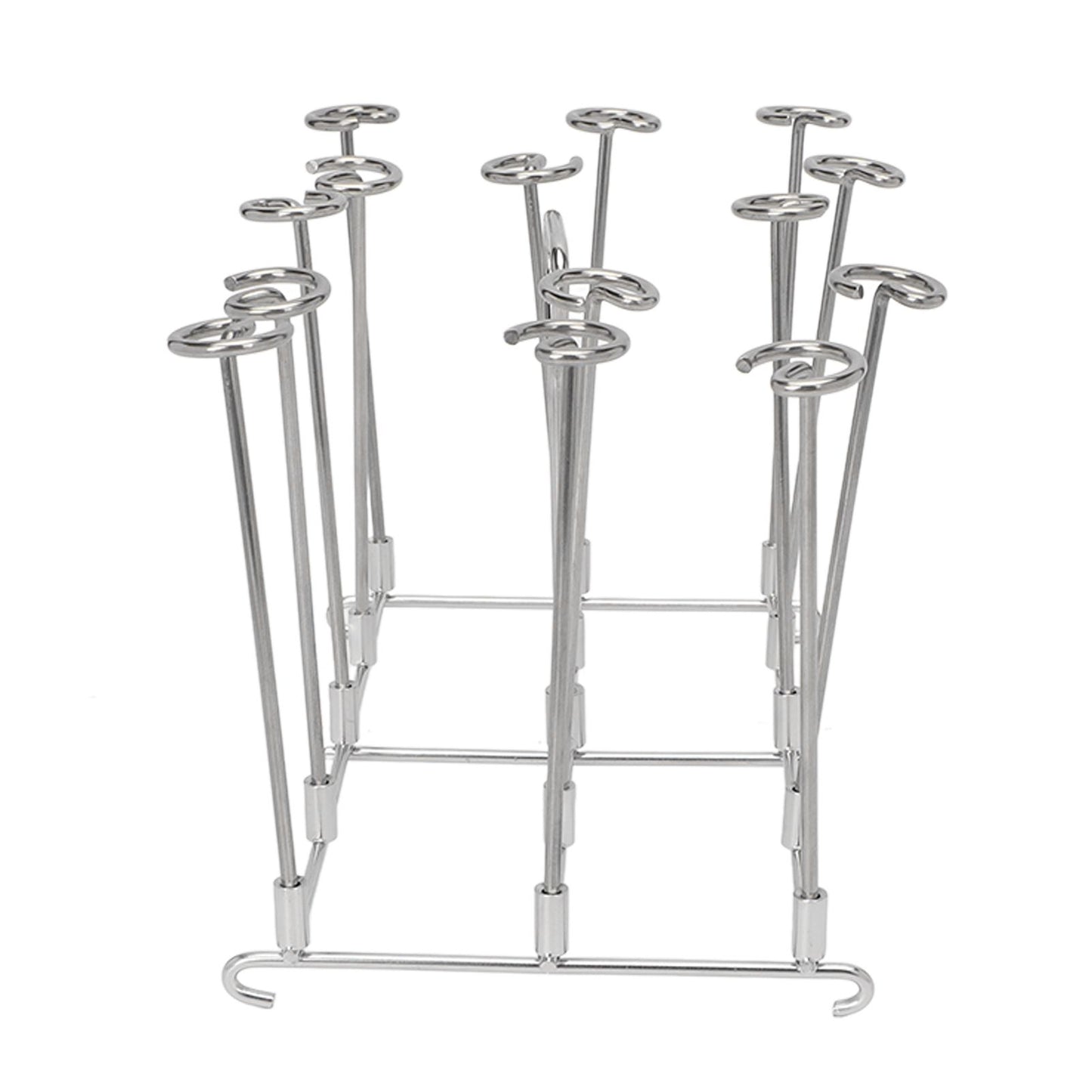 Fryer Skewer Stand Uniform Cooking Rust Resistance Stainless Steel Vertical Skewer Stand for Chicken Meat V1294-YM0521-3113220312611