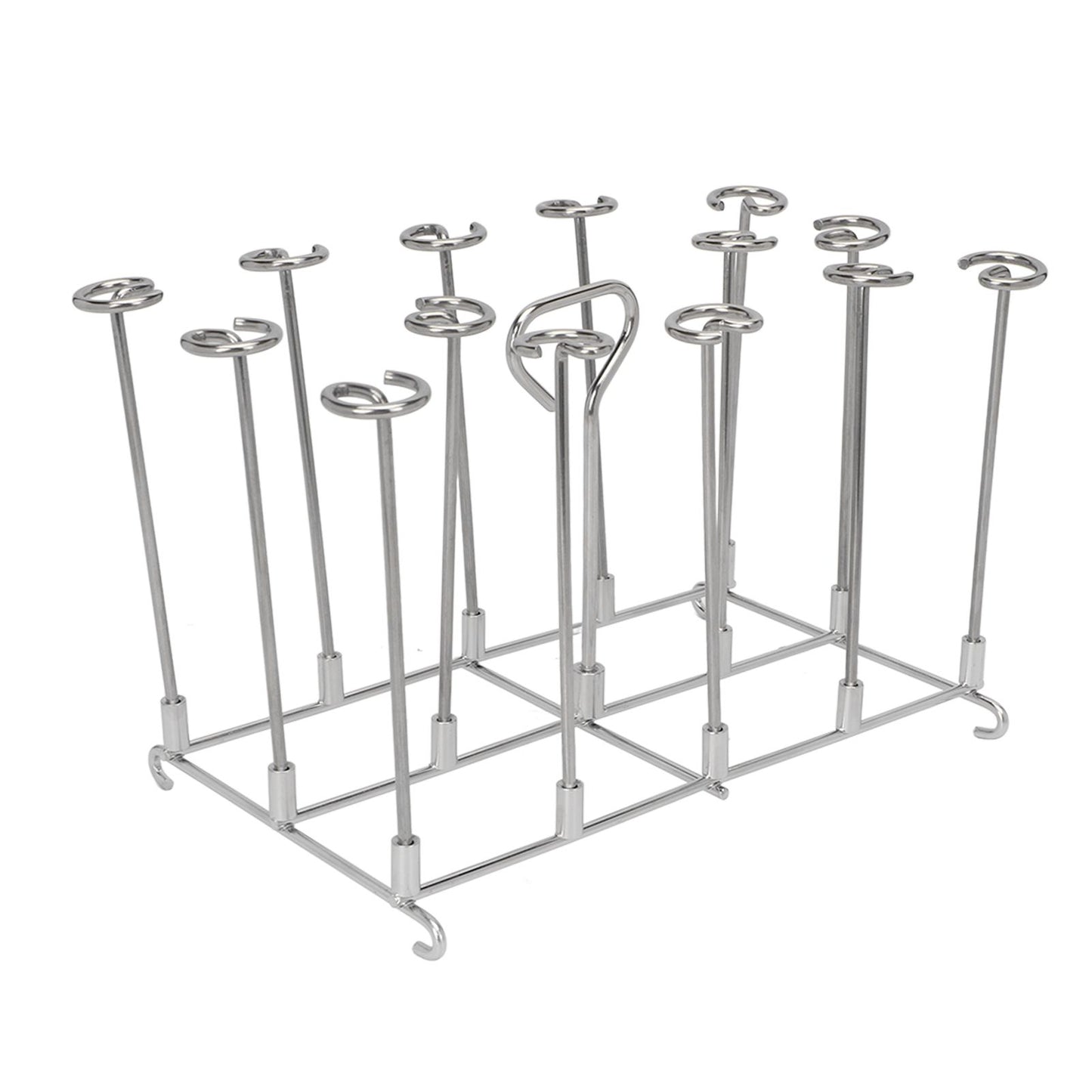 Fryer Skewer Stand Uniform Cooking Rust Resistance Stainless Steel Vertical Skewer Stand for Chicken Meat V1294-YM0521-3113220312611