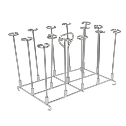 Fryer Skewer Stand Uniform Cooking Rust Resistance Stainless Steel Vertical Skewer Stand for Chicken Meat V1294-YM0521-3113220312611