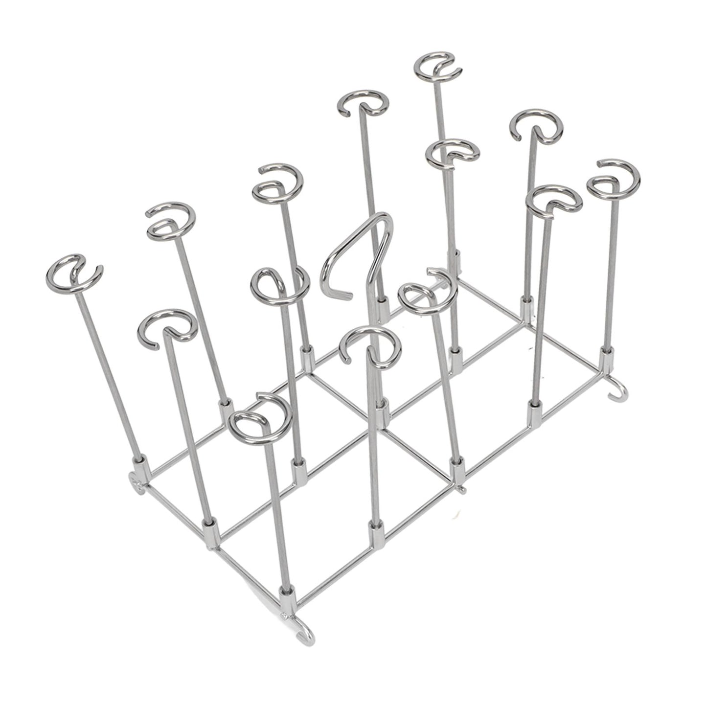 Fryer Skewer Stand Uniform Cooking Rust Resistance Stainless Steel Vertical Skewer Stand for Chicken Meat V1294-YM0521-3113220312611