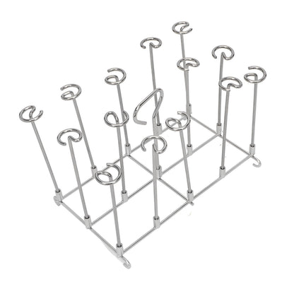 Fryer Skewer Stand Uniform Cooking Rust Resistance Stainless Steel Vertical Skewer Stand for Chicken Meat V1294-YM0521-3113220312611