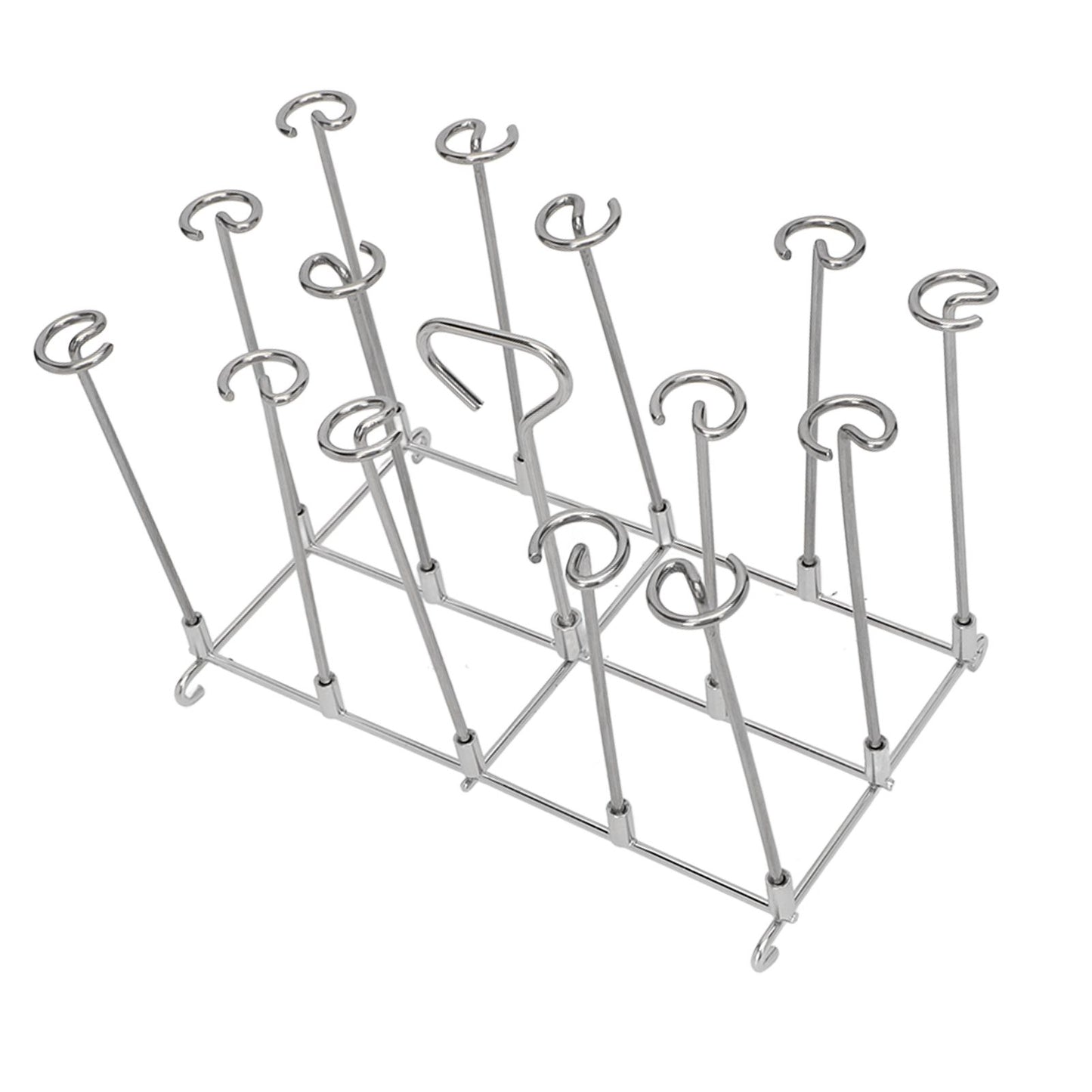 Fryer Skewer Stand Uniform Cooking Rust Resistance Stainless Steel Vertical Skewer Stand for Chicken Meat V1294-YM0521-3113220312611