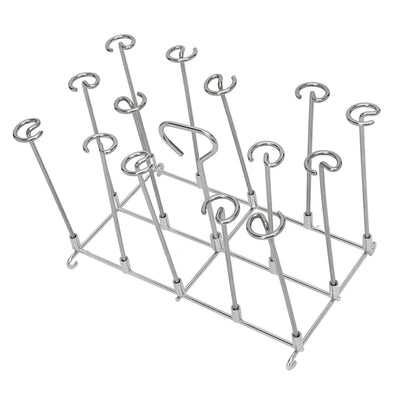 Fryer Skewer Stand Uniform Cooking Rust Resistance Stainless Steel Vertical Skewer Stand for Chicken Meat V1294-YM0521-3113220312611