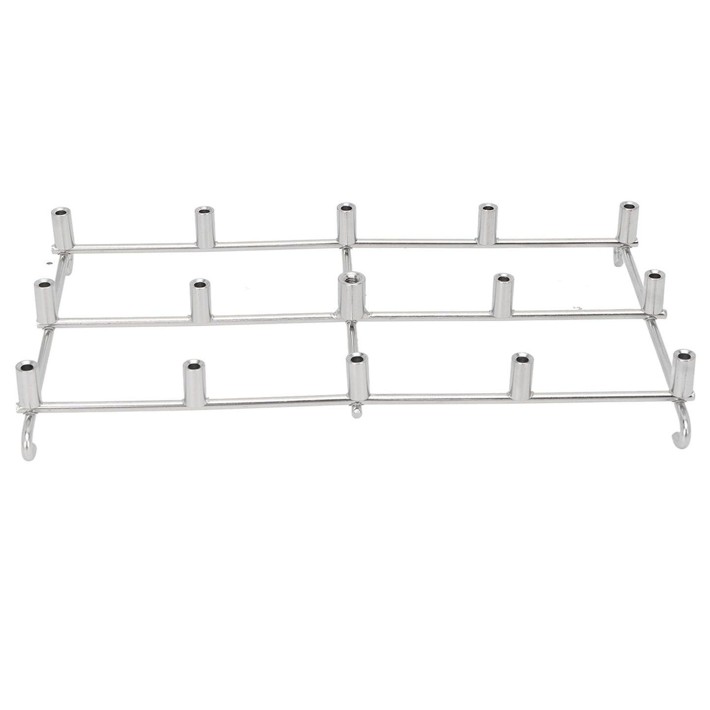 Fryer Skewer Stand Uniform Cooking Rust Resistance Stainless Steel Vertical Skewer Stand for Chicken Meat V1294-YM0521-3113220312611
