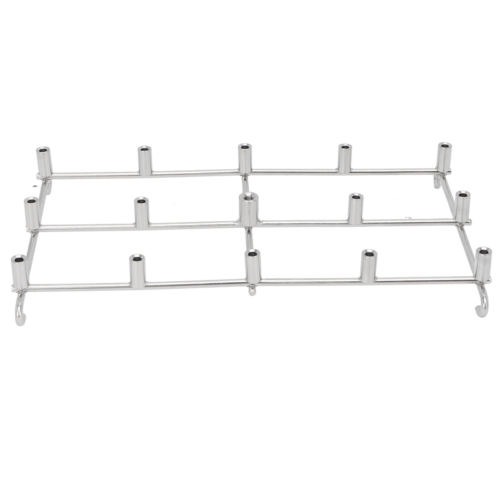 Fryer Skewer Stand Uniform Cooking Rust Resistance Stainless Steel Vertical Skewer Stand for Chicken Meat V1294-YM0521-3113220312611
