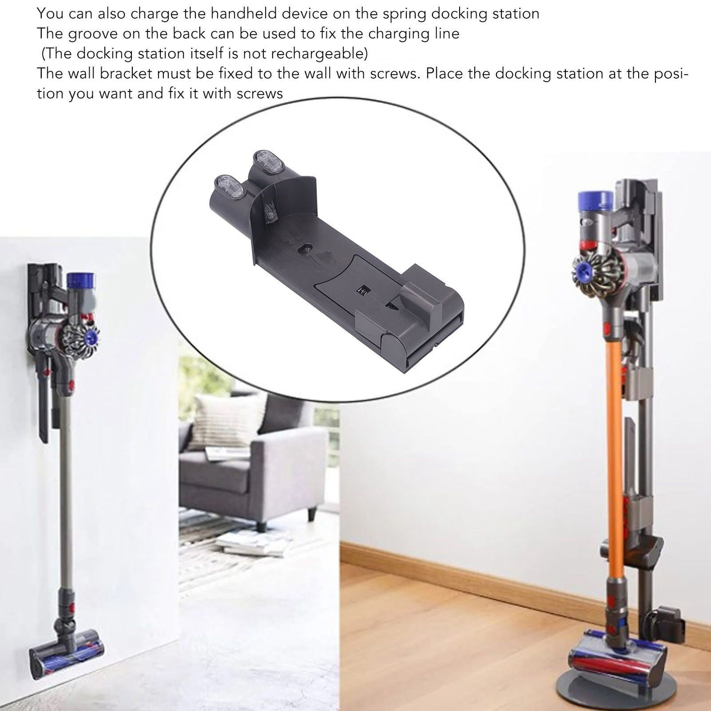 Dock Station Replacement Docking Station Part Kit for V6 DC34 DC35 DC58 DC59 Vacuum Cleaner V1294-YM0521-3113220317811