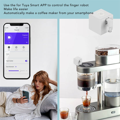 Finger Robot Switch Professional APP Remote Control Mini Bluetooth Bot Button Pusher for Home Bedroom Garage V1294-YM0521-3113220323811
