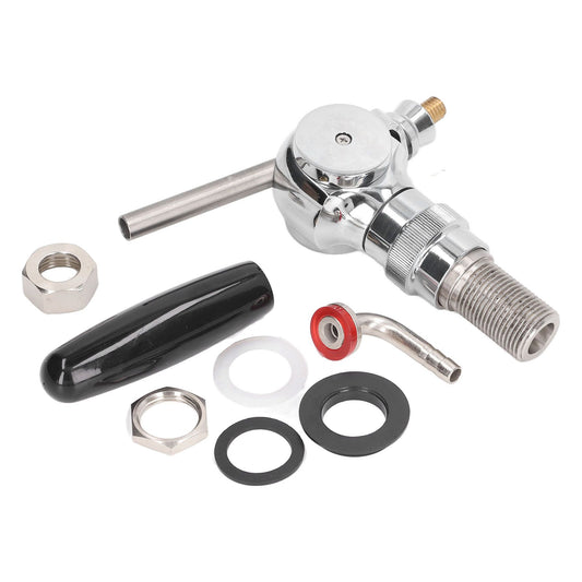 Beer Keg Tap Stainless Steel Spheroidal Flow Rate Control Beer Tap Faucet for Bar Home V1294-YM0521-3113220326011
