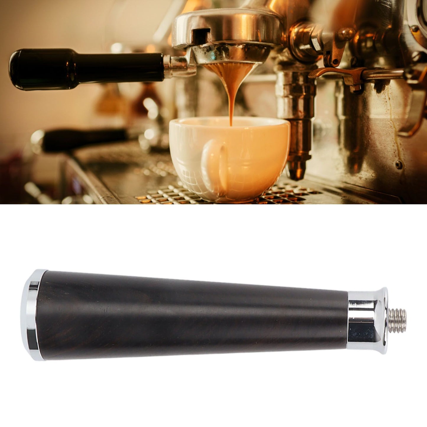 Coffee Portafilter Handle M10 Round Bottom Ebony Coffee Machine Replacement Accessory V1294-YM0521-3113230001211