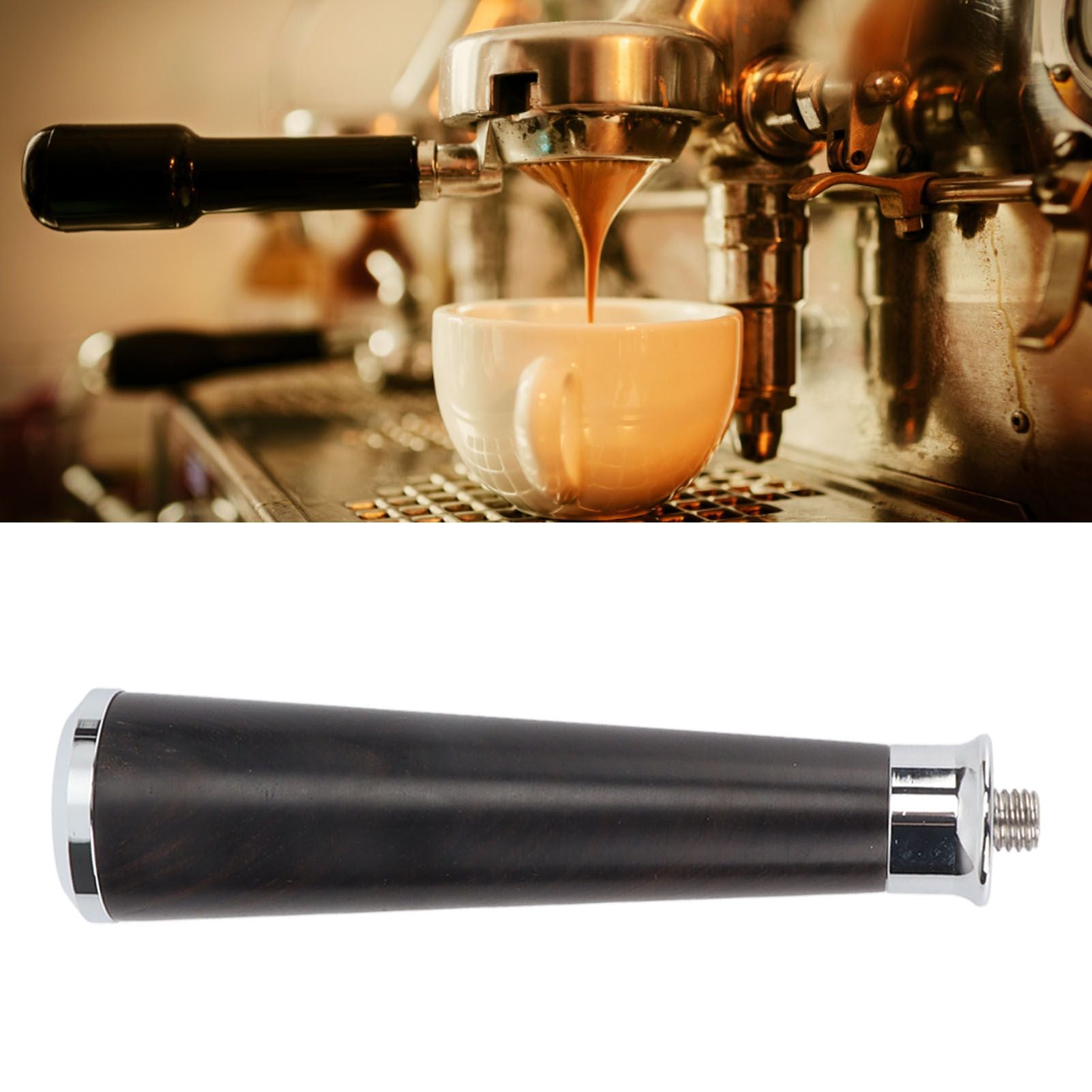 Coffee Portafilter Handle M10 Round Bottom Ebony Coffee Machine Replacement Accessory V1294-YM0521-3113230001211