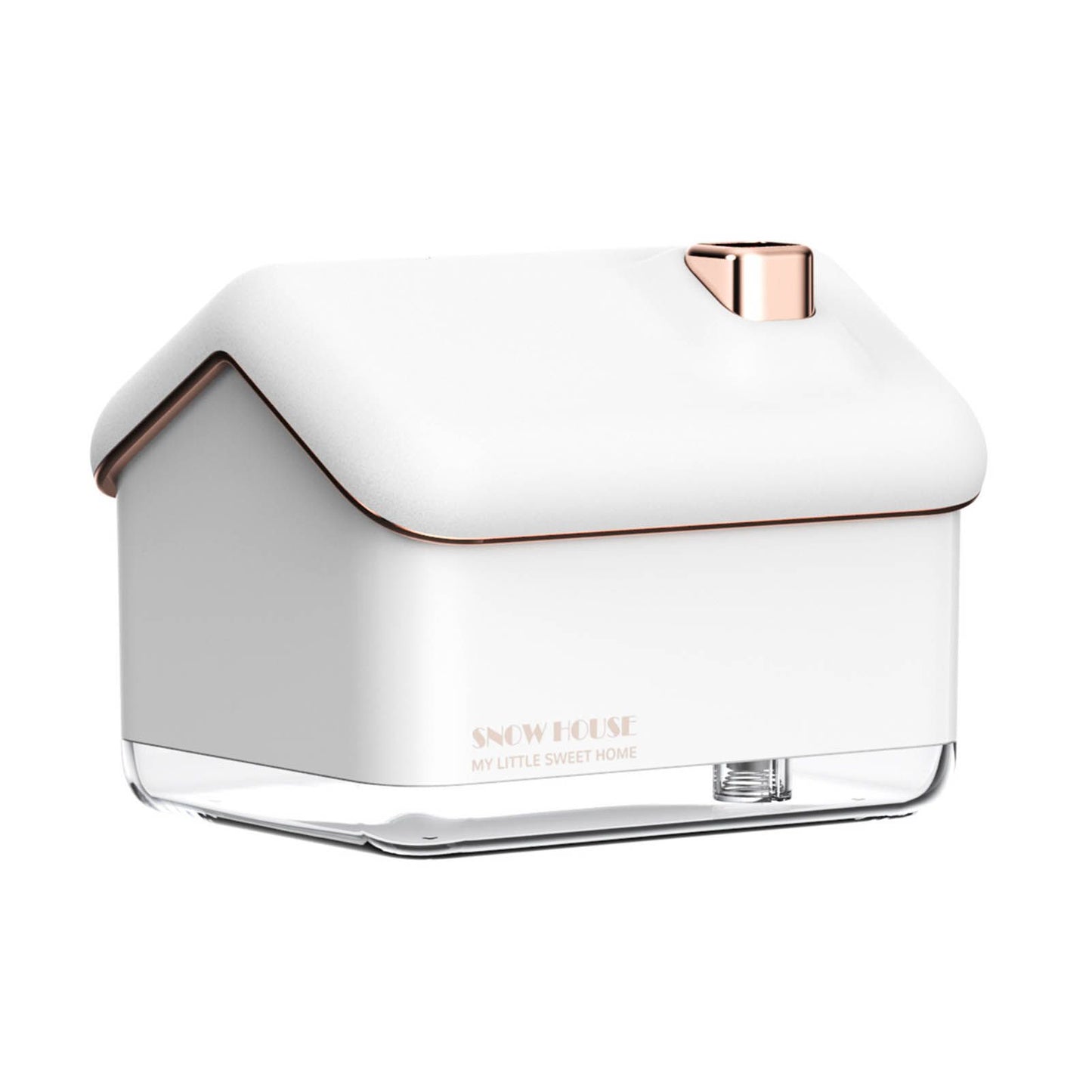Snow House Mini Humidifier USB Nano Atomization Humidifier with Night Light for Living Room Bedroom Plug In V1294-YM0521-3113230005411