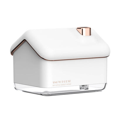 Snow House Mini Humidifier USB Nano Atomization Humidifier with Night Light for Living Room Bedroom Plug In V1294-YM0521-3113230005411