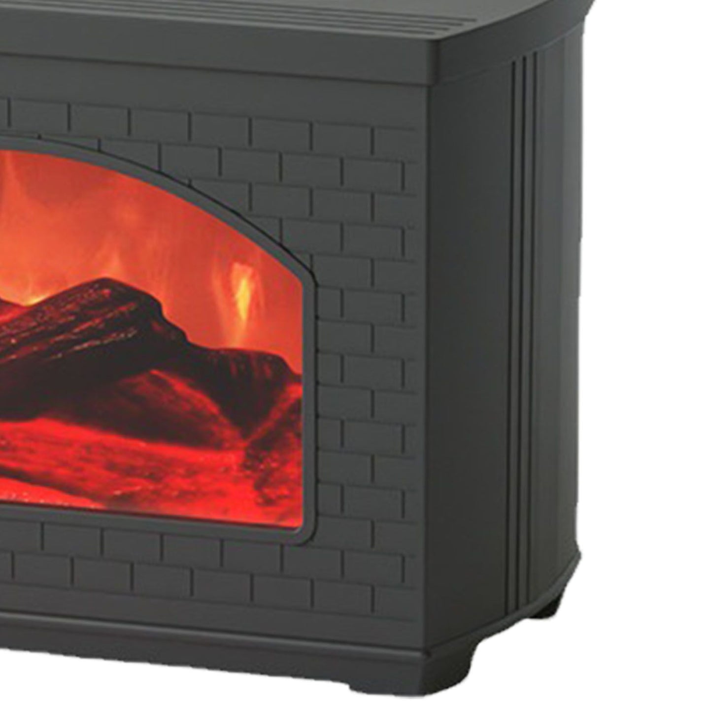 270ml Mist Humidifier Simulated Fireplace Design Power Off Protection Fire Diffuser for Home Black V1294-YM0521-3113230006811