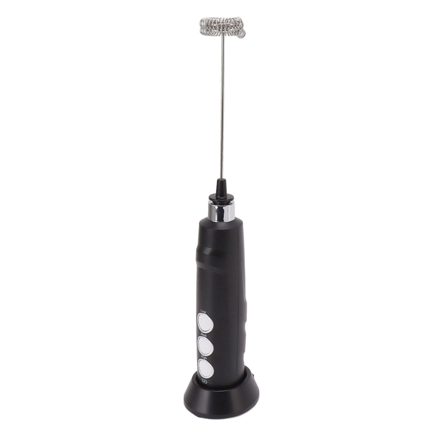 Electric Tumbler Stirrer Rechargeable Handheld Mini Foam Maker for Coffee Egg Hot Chocolate Black V1294-YM0521-3113230015311