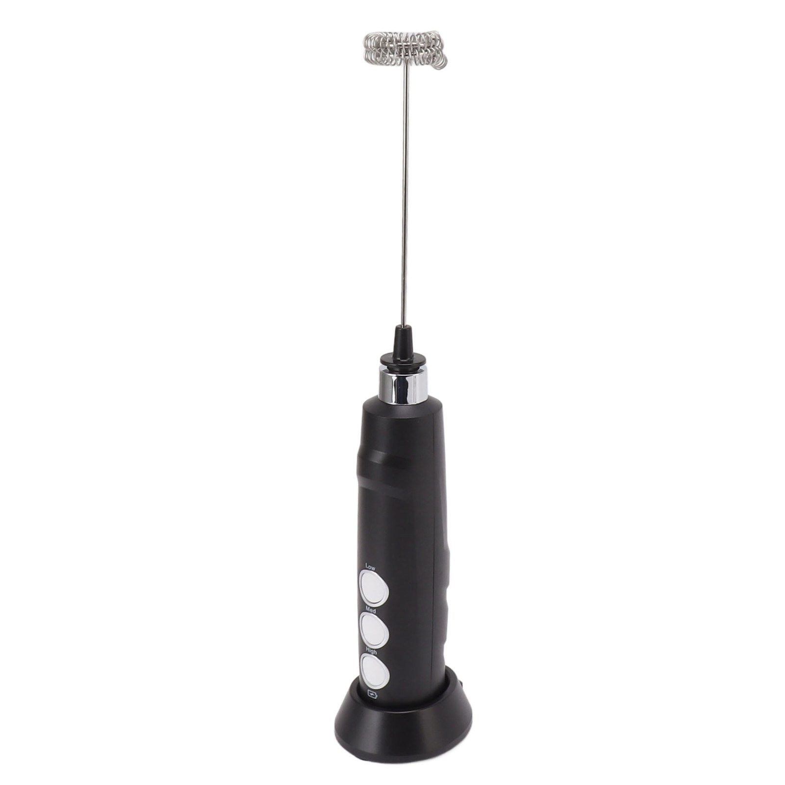Electric Tumbler Stirrer Rechargeable Handheld Mini Foam Maker for Coffee Egg Hot Chocolate Black V1294-YM0521-3113230015311