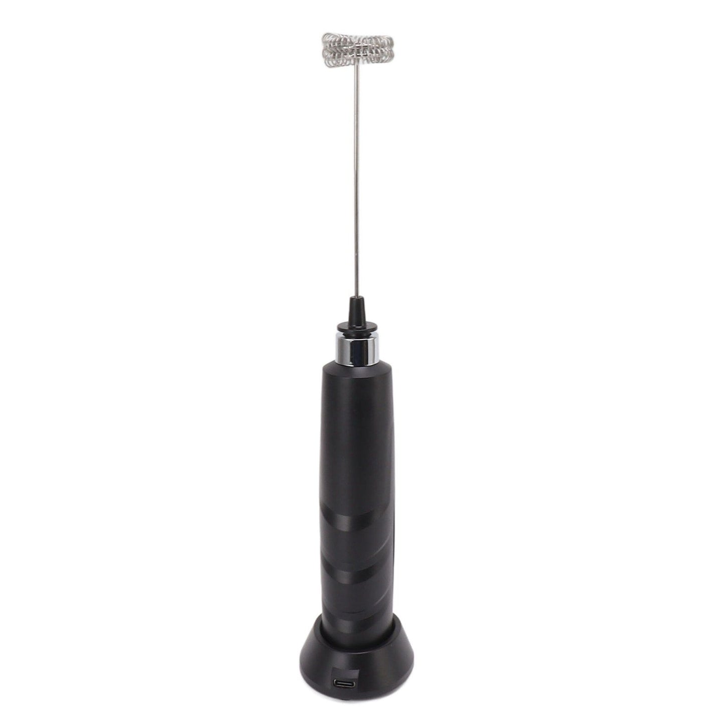 Electric Tumbler Stirrer Rechargeable Handheld Mini Foam Maker for Coffee Egg Hot Chocolate Black V1294-YM0521-3113230015311