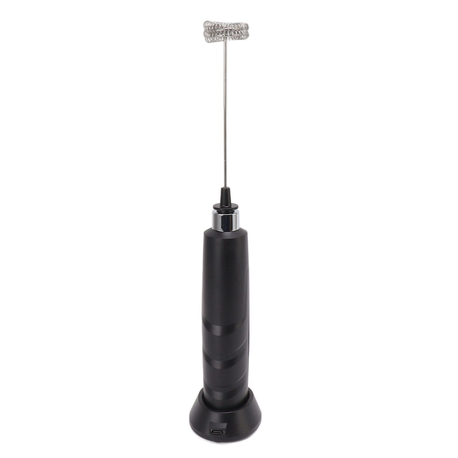 Electric Tumbler Stirrer Rechargeable Handheld Mini Foam Maker for Coffee Egg Hot Chocolate Black V1294-YM0521-3113230015311