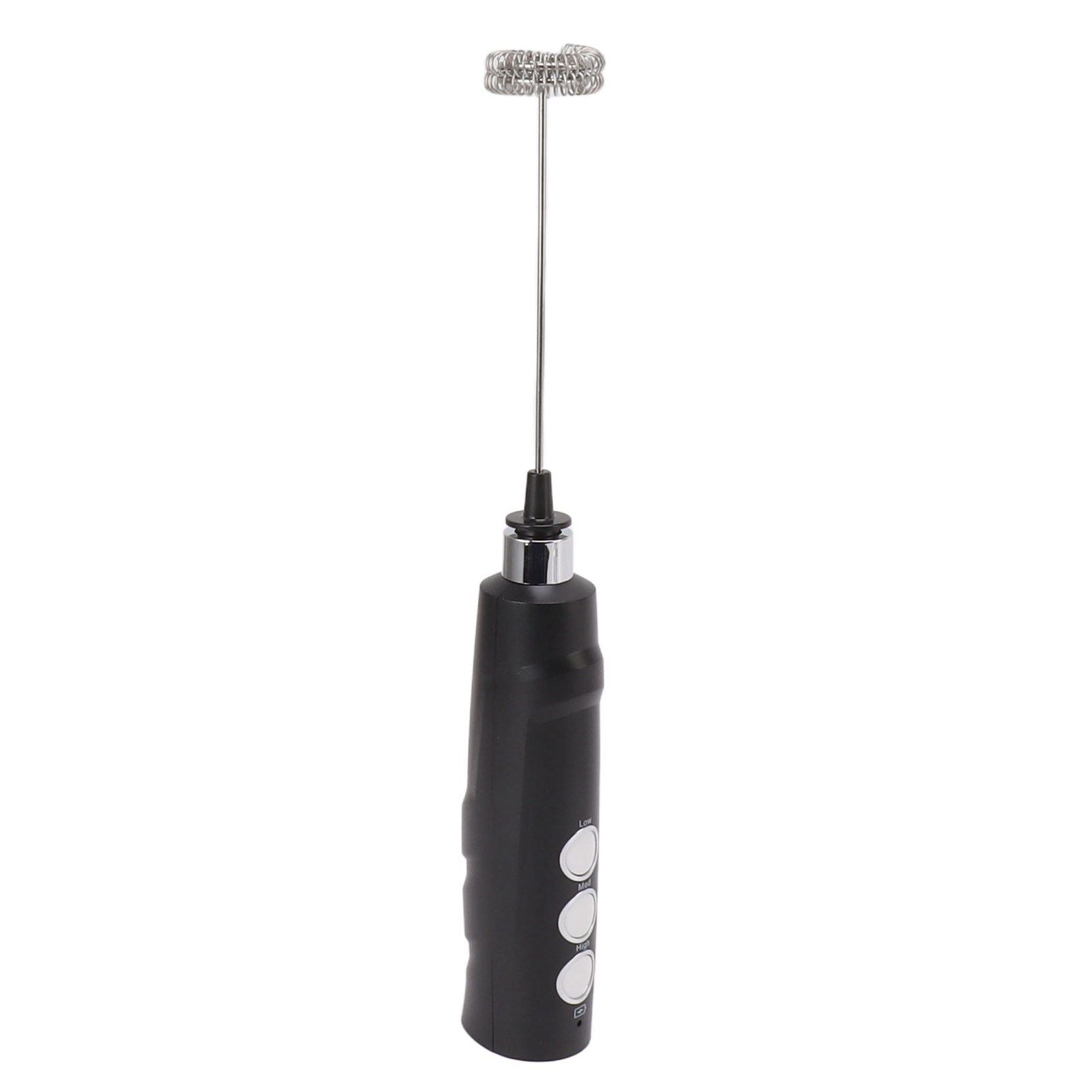 Electric Tumbler Stirrer Rechargeable Handheld Mini Foam Maker for Coffee Egg Hot Chocolate Black V1294-YM0521-3113230015311