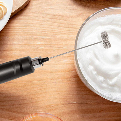 Electric Tumbler Stirrer Rechargeable Handheld Mini Foam Maker for Coffee Egg Hot Chocolate Black V1294-YM0521-3113230015311