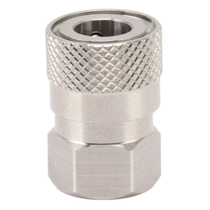 CO2 Refill Connector 304 Stainless Steel Gas Filling Adapter 1/8NPT Female Thread Coupling V1294-YM0521-3113230021311