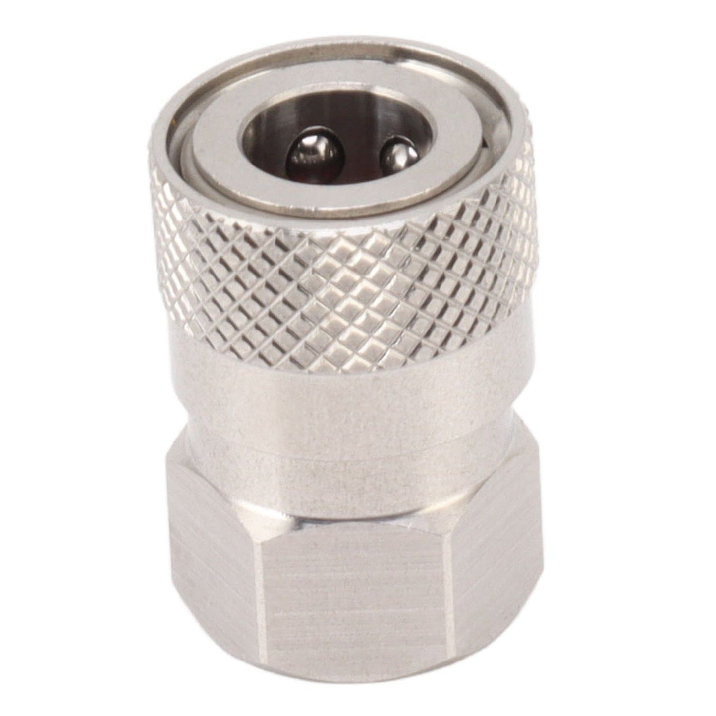 CO2 Refill Connector 304 Stainless Steel Gas Filling Adapter 1/8NPT Female Thread Coupling V1294-YM0521-3113230021311