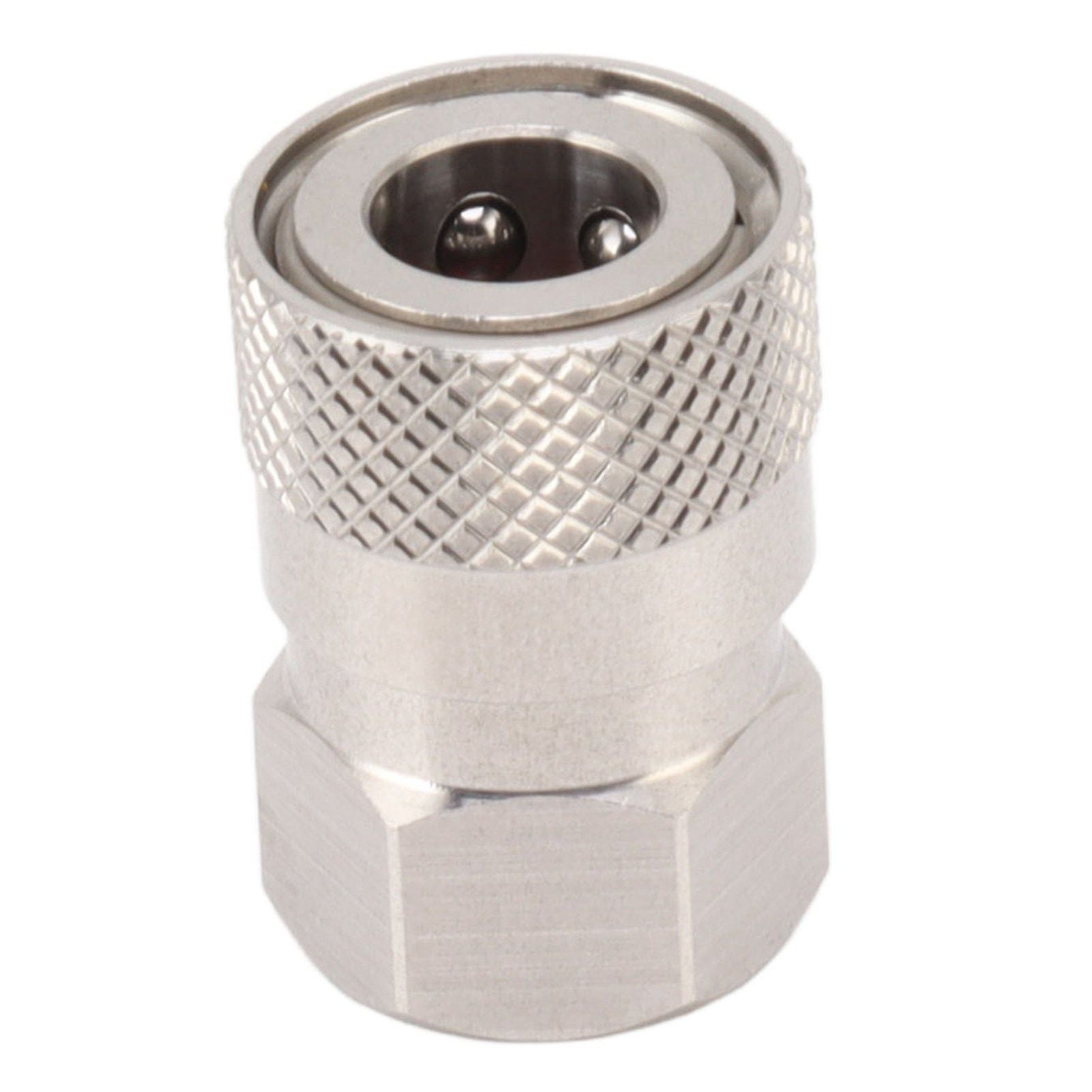 CO2 Refill Connector 304 Stainless Steel Gas Filling Adapter 1/8NPT Female Thread Coupling V1294-YM0521-3113230021311