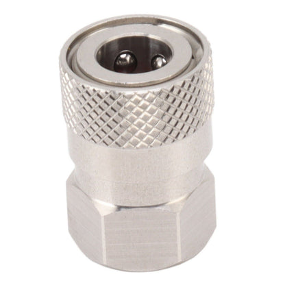 CO2 Refill Connector 304 Stainless Steel Gas Filling Adapter 1/8NPT Female Thread Coupling V1294-YM0521-3113230021311