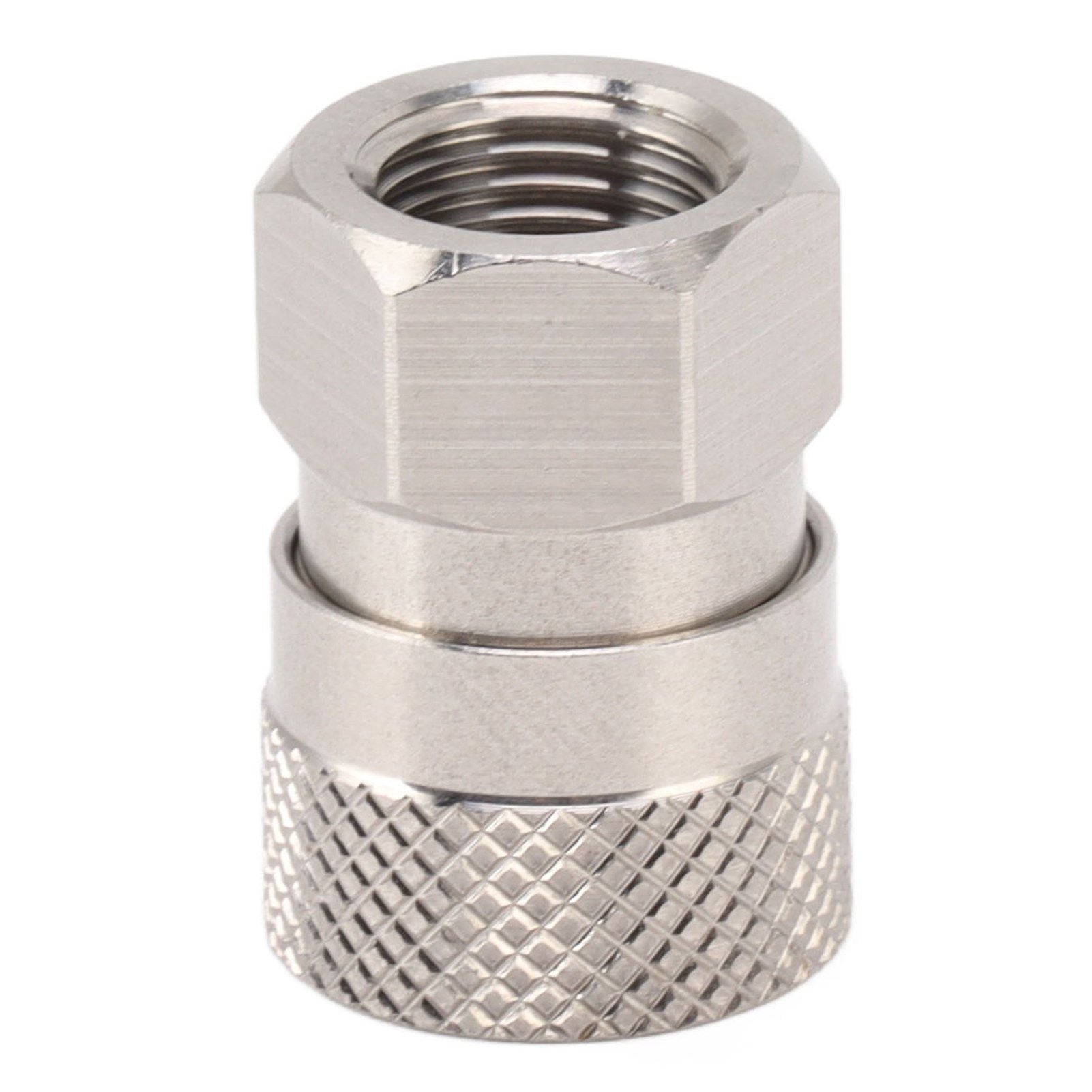 CO2 Refill Connector 304 Stainless Steel Gas Filling Adapter 1/8NPT Female Thread Coupling V1294-YM0521-3113230021311