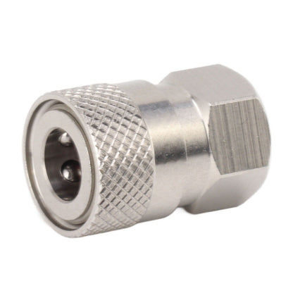 CO2 Refill Connector 304 Stainless Steel Gas Filling Adapter 1/8NPT Female Thread Coupling V1294-YM0521-3113230021311