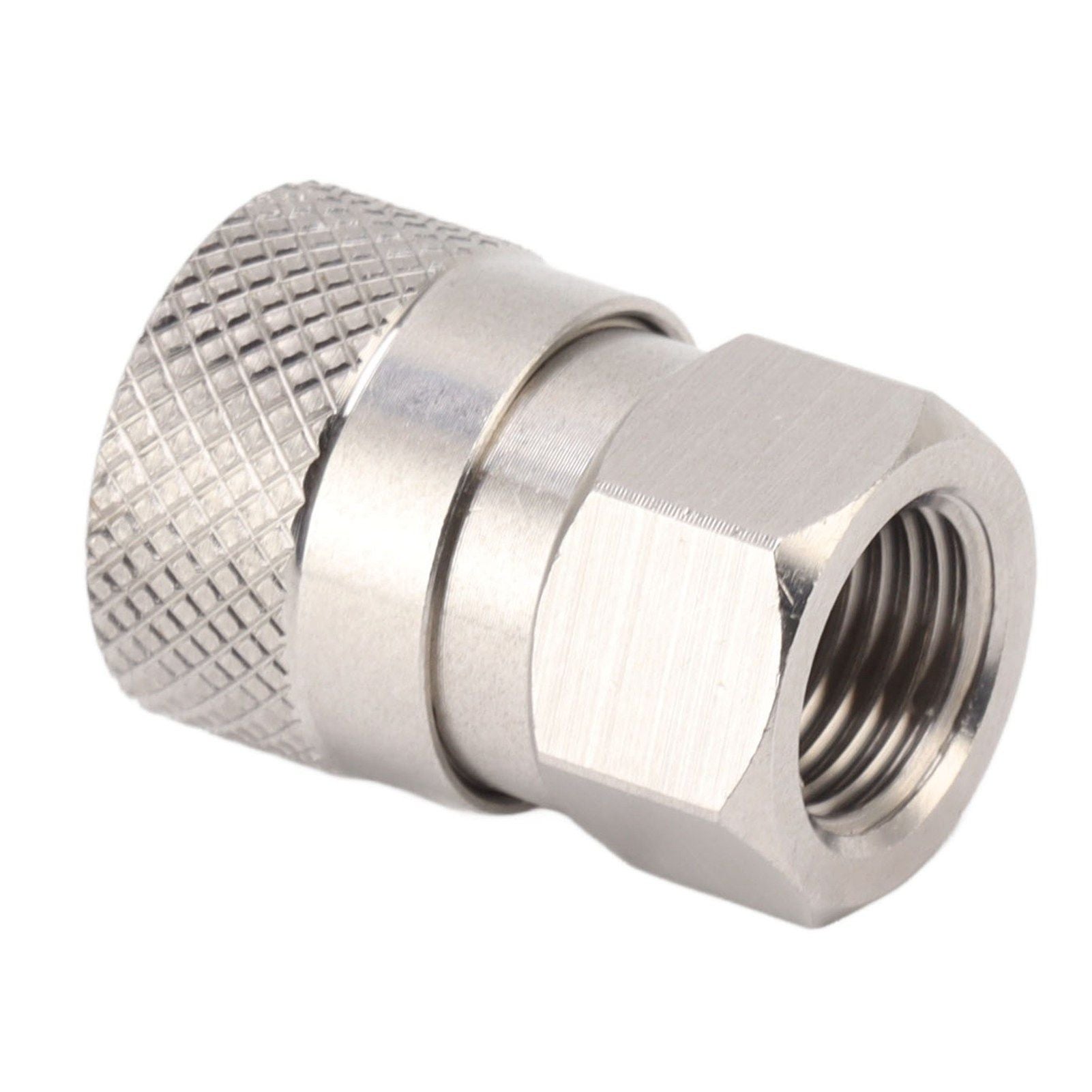 CO2 Refill Connector 304 Stainless Steel Gas Filling Adapter 1/8NPT Female Thread Coupling V1294-YM0521-3113230021311