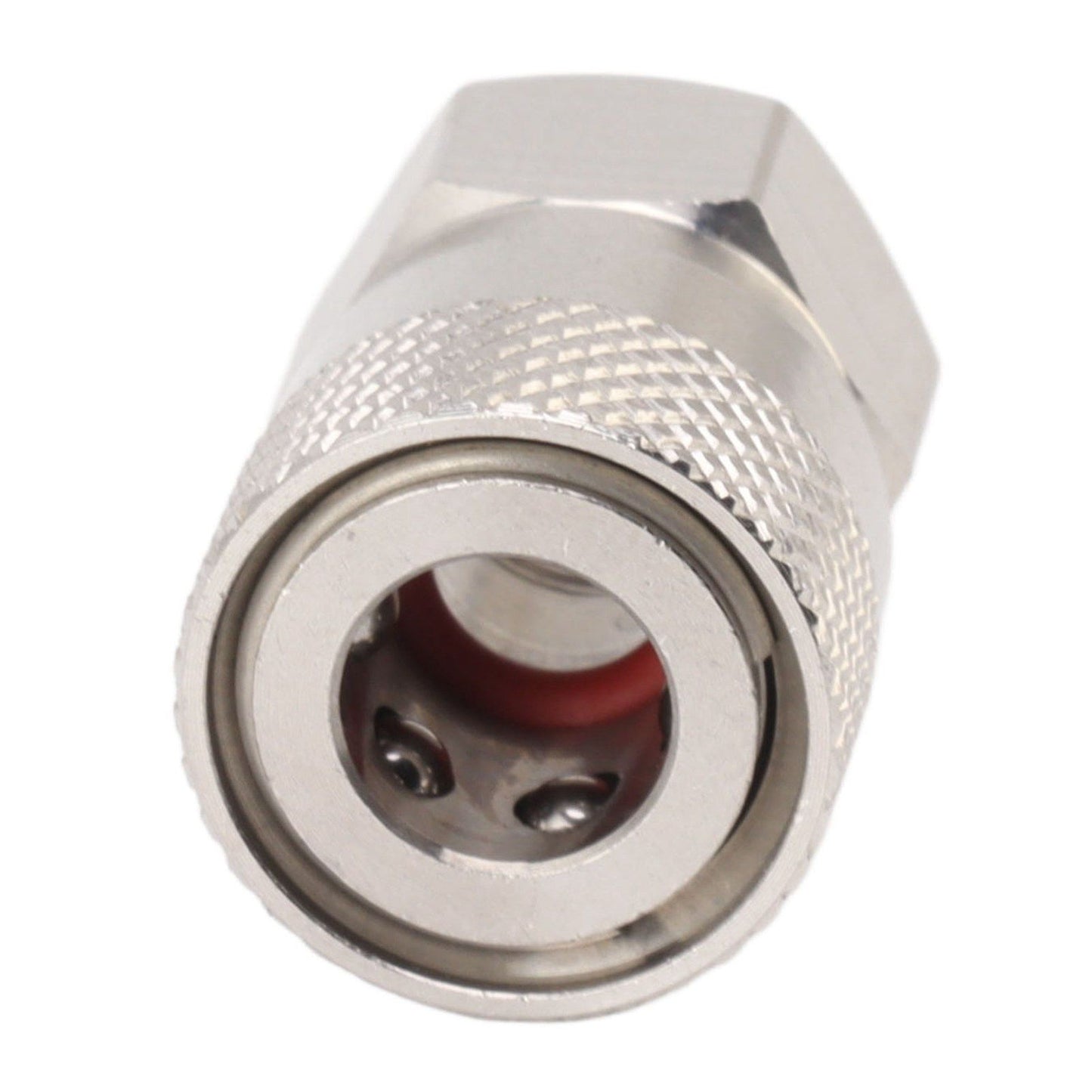 CO2 Refill Connector 304 Stainless Steel Gas Filling Adapter 1/8NPT Female Thread Coupling V1294-YM0521-3113230021311