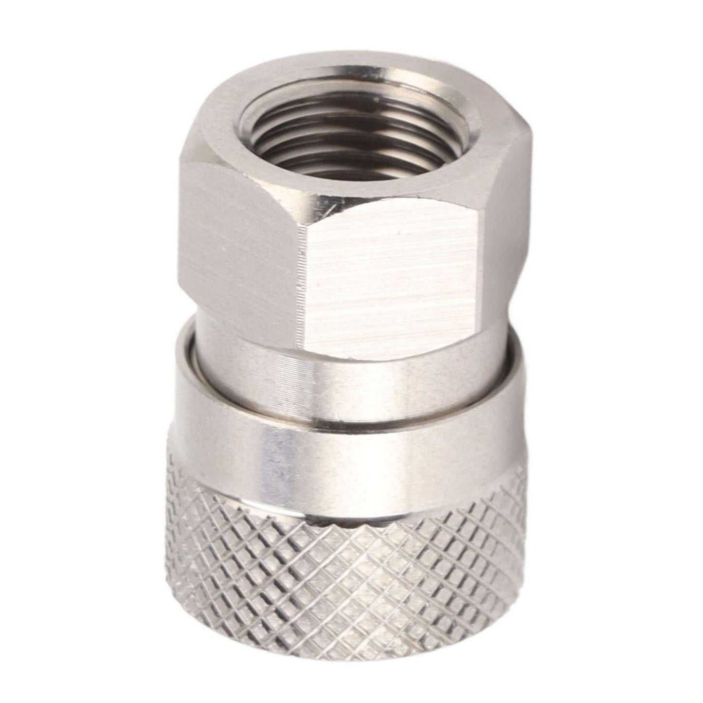 CO2 Refill Connector 304 Stainless Steel Gas Filling Adapter 1/8NPT Female Thread Coupling V1294-YM0521-3113230021311