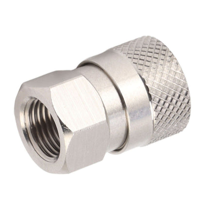 CO2 Refill Connector 304 Stainless Steel Gas Filling Adapter 1/8NPT Female Thread Coupling V1294-YM0521-3113230021311