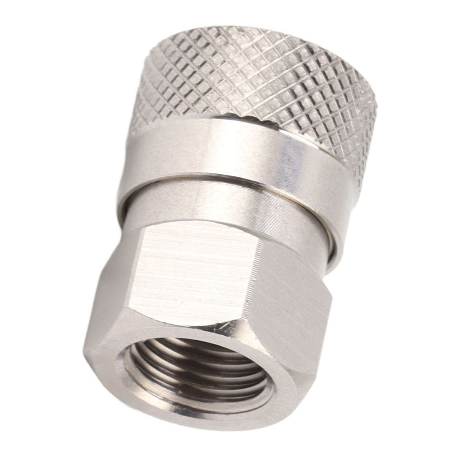 CO2 Refill Connector 304 Stainless Steel Gas Filling Adapter 1/8NPT Female Thread Coupling V1294-YM0521-3113230021311