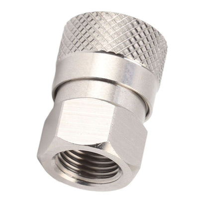 CO2 Refill Connector 304 Stainless Steel Gas Filling Adapter 1/8NPT Female Thread Coupling V1294-YM0521-3113230021311