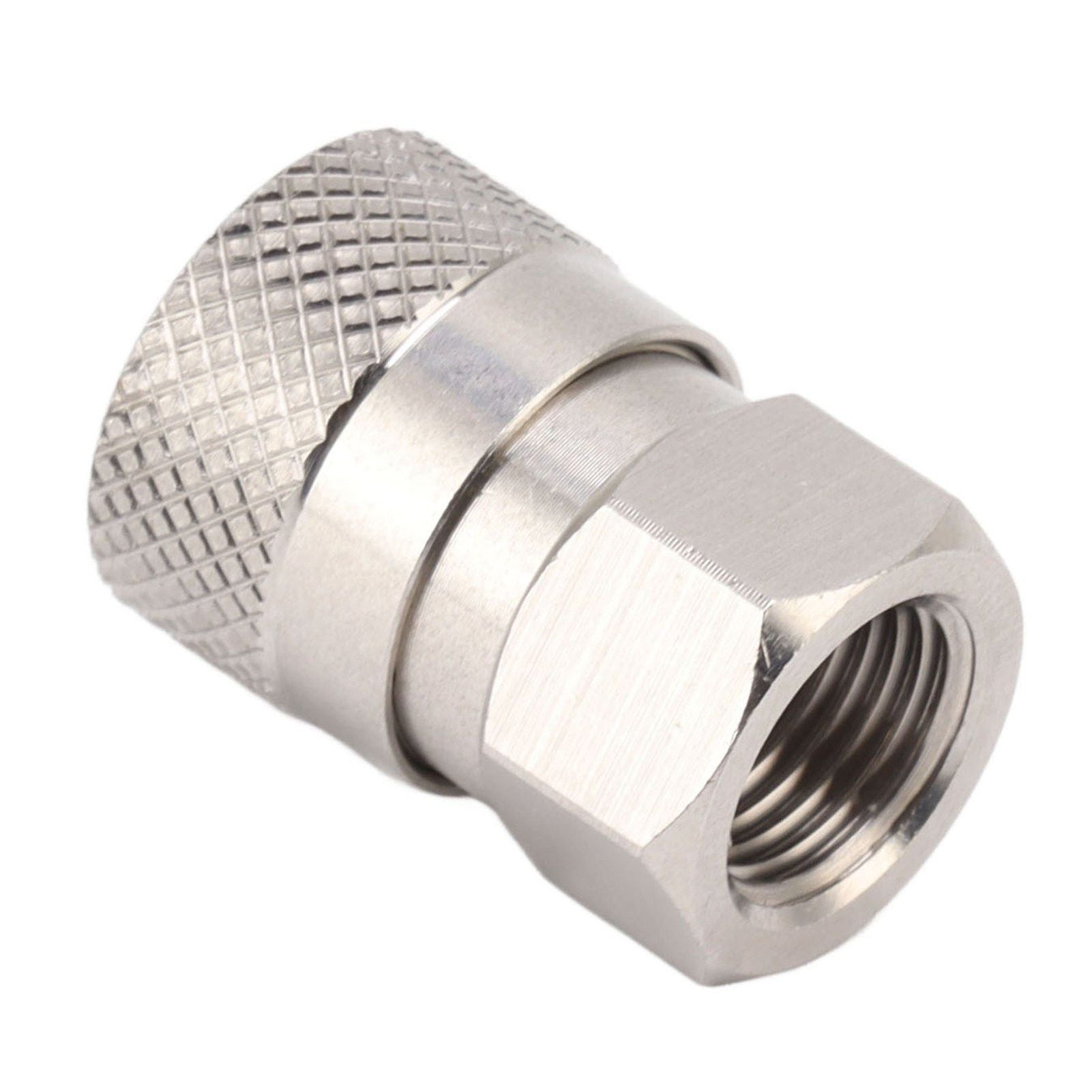CO2 Refill Connector 304 Stainless Steel Gas Filling Adapter 1/8NPT Female Thread Coupling V1294-YM0521-3113230021311