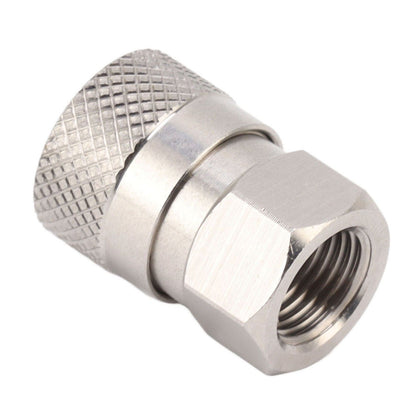 CO2 Refill Connector 304 Stainless Steel Gas Filling Adapter 1/8NPT Female Thread Coupling V1294-YM0521-3113230021311