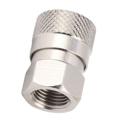 CO2 Refill Connector 304 Stainless Steel Gas Filling Adapter 1/8NPT Female Thread Coupling V1294-YM0521-3113230021311
