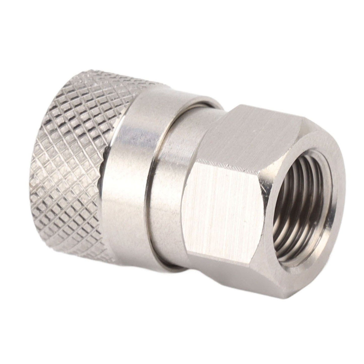 CO2 Refill Connector 304 Stainless Steel Gas Filling Adapter 1/8NPT Female Thread Coupling V1294-YM0521-3113230021311