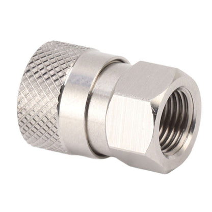 CO2 Refill Connector 304 Stainless Steel Gas Filling Adapter 1/8NPT Female Thread Coupling V1294-YM0521-3113230021311